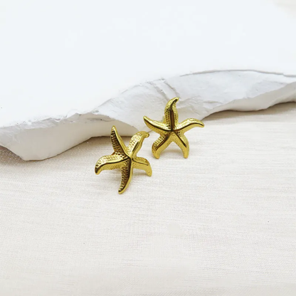 Ocean Muse | Premium Korean-Inspired Starfish Pendant & Earrings Set
