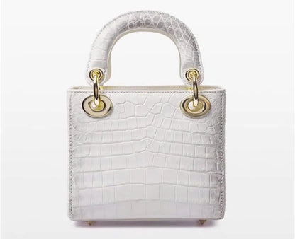 Empress Mini | Exotic Croc-Embossed Vegan Leather Top-Handle Sling Bag