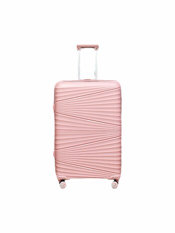 Vayaa 02 Rose Gold Luggage Set: Durable & Secure PP Trolley with 7-Year Warranty