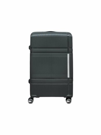 Vayaa 01 Black Luggage Set: Durable & Secure PP Trolley with 7-Year Warranty