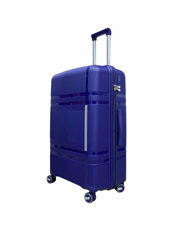 Vayaa 01 Blue Luggage Set: Durable & Secure PP Trolley with 7-Year Warranty