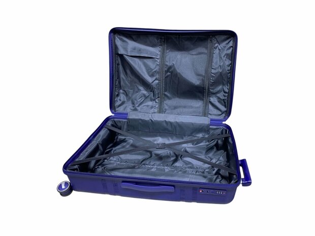 Vayaa 01 Blue Luggage Set: Durable & Secure PP Trolley with 7-Year Warranty