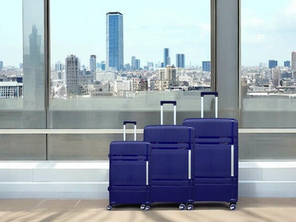 Vayaa 01 Blue Luggage Set: Durable & Secure PP Trolley with 7-Year Warranty