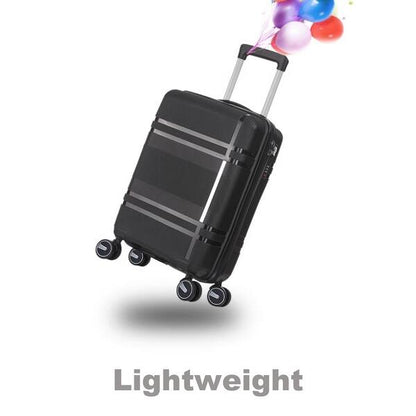 Vayaa 01 Black Luggage Set: Durable & Secure PP Trolley with 7-Year Warranty