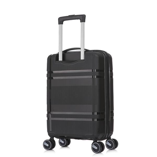Vayaa 01 Black Luggage Set: Durable & Secure PP Trolley with 7-Year Warranty