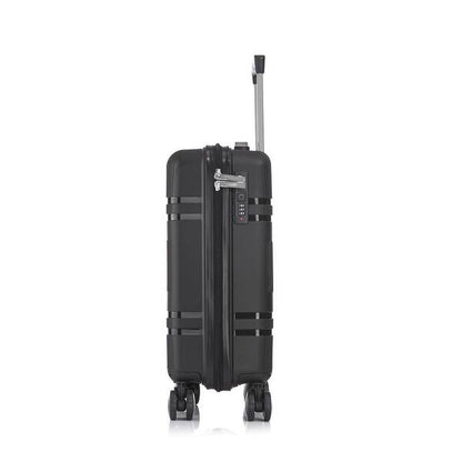 Vayaa 01 Black Luggage Set: Durable & Secure PP Trolley with 7-Year Warranty