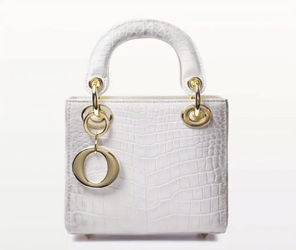 Empress Mini | Exotic Croc-Embossed Vegan Leather Top-Handle Sling Bag