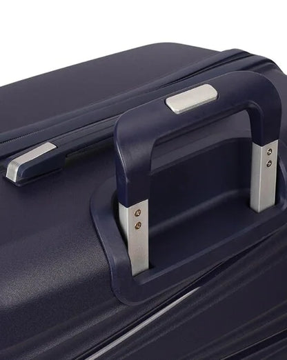Vayaa 02 Dark Blue Luggage Set: Durable & Secure PP Trolley with 7-Year Warranty
