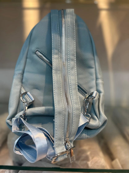 Premium Soft Vegan Leather Chest Bag – Serene Sky Blue Crossbody Sling for Travel & Daily Wear