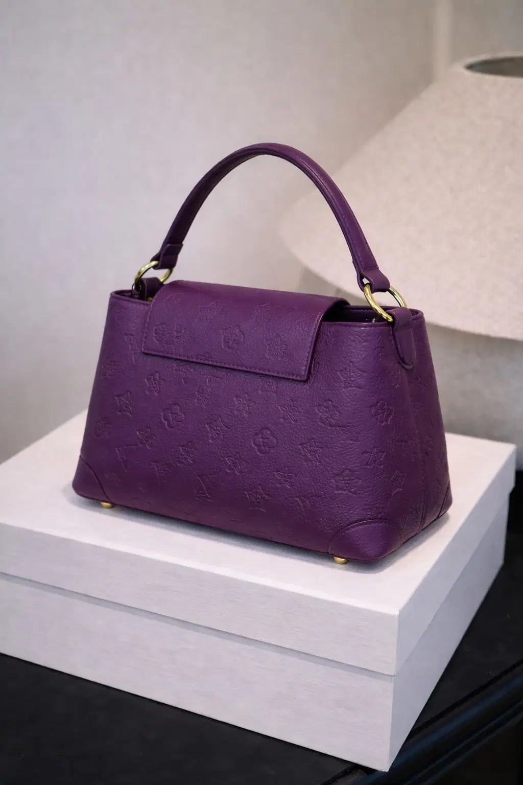 The Amethyst Heritage Monogram Satchel