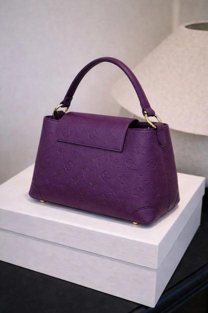The Amethyst Heritage Monogram Satchel