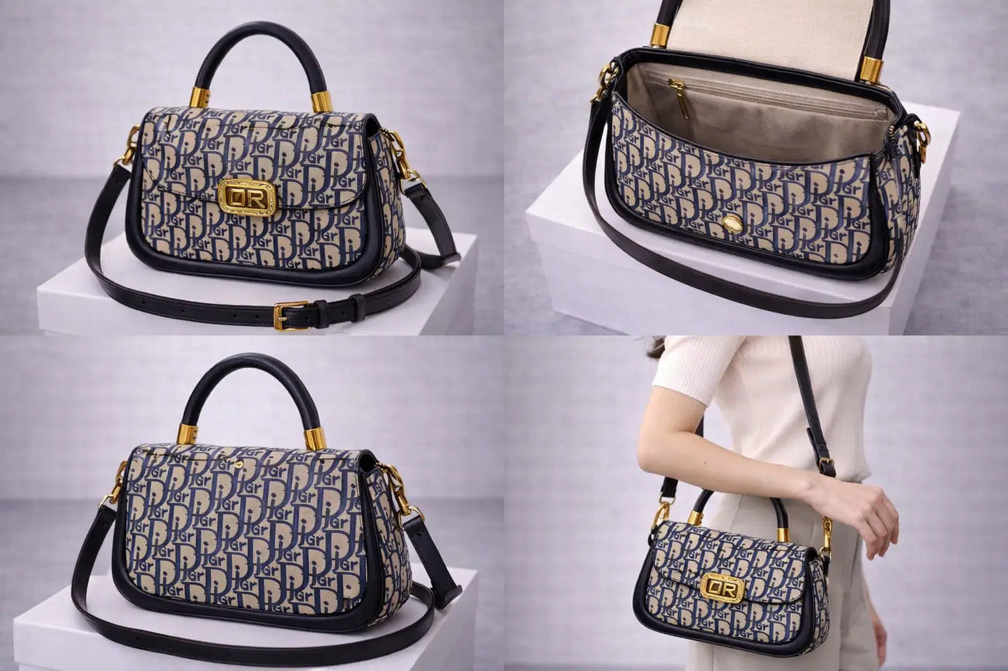Monogram Canvas Flap Bag