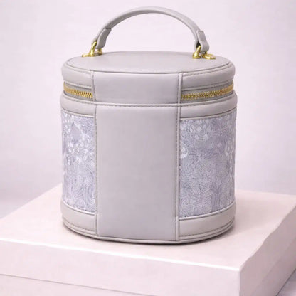 Luxurious Cylindrical Vegan Leather Crossbody