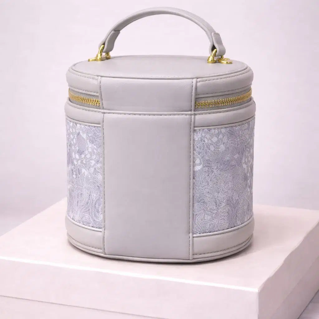 Luxurious Cylindrical Vegan Leather Crossbody