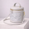 Luxurious Cylindrical Vegan Leather Crossbody