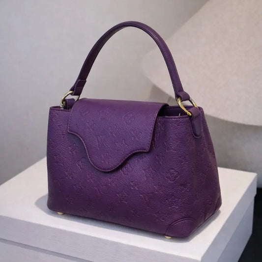 The Amethyst Heritage Monogram Satchel