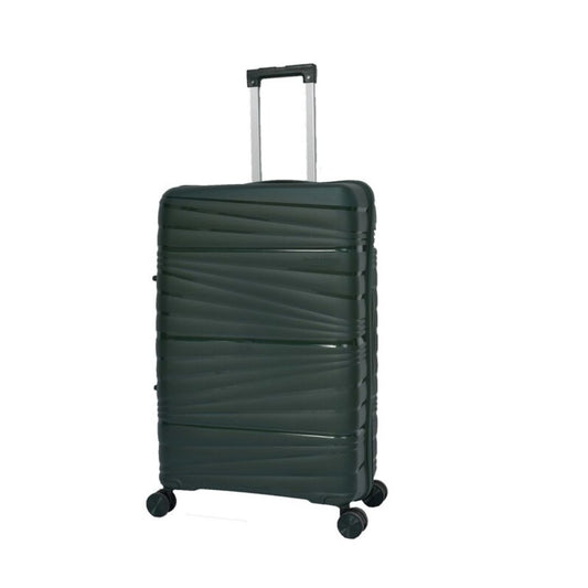 Vayaa 02  Blackish Green Luggage 28 Inch Large Size : Durable & Secure PP Trolley with 7-Year Warranty