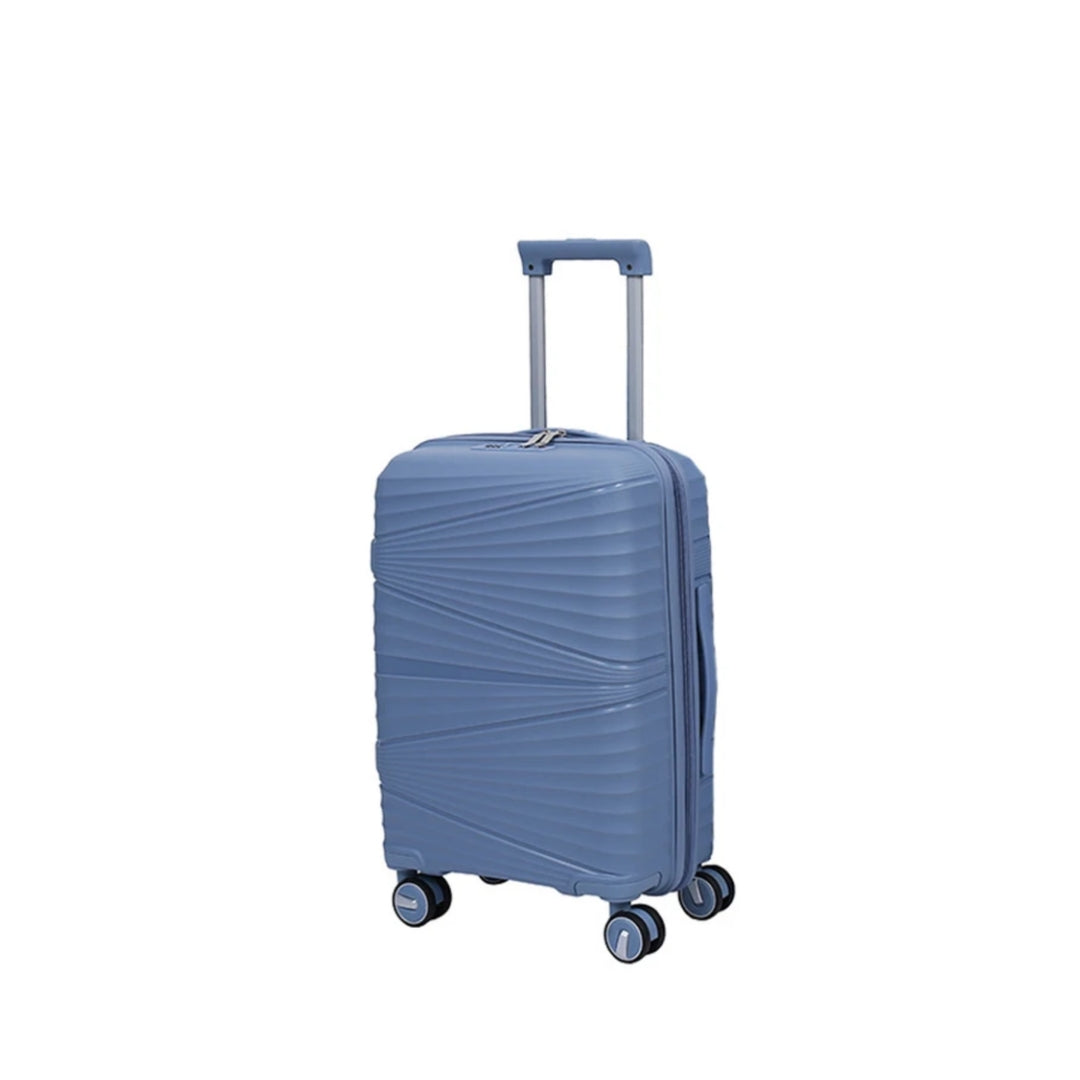 Vayaa 02 Steel Grey Luggage 24 Inch Medium Size : Durable & Secure PP Trolley with 7-Year Warranty