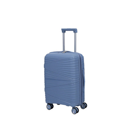 Vayaa 02 Steel Grey Luggage 24 Inch Medium Size : Durable & Secure PP Trolley with 7-Year Warranty