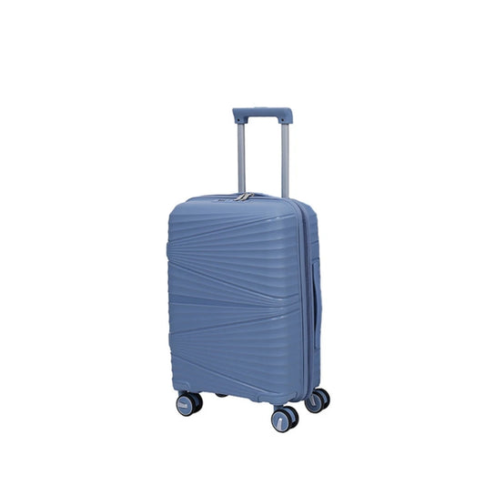 Vayaa 02 Steel Grey Luggage 24 Inch Medium Size : Durable & Secure PP Trolley with 7-Year Warranty