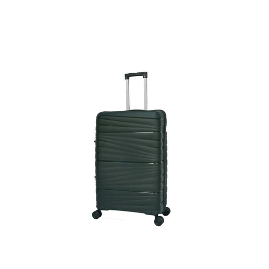 Vayaa 02 Blackish Green Luggage 24 Inch Medium Size : Durable & Secure PP Trolley with 7-Year Warranty