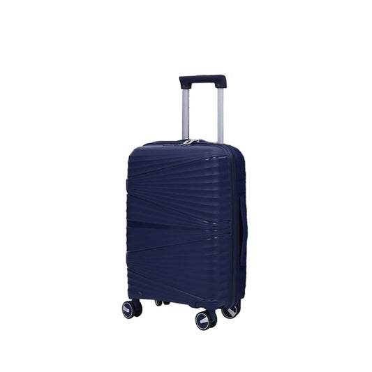 Vayaa 02 Dark Blue Luggage 24 Inch Medium Size : Durable & Secure PP Trolley with 7-Year Warranty