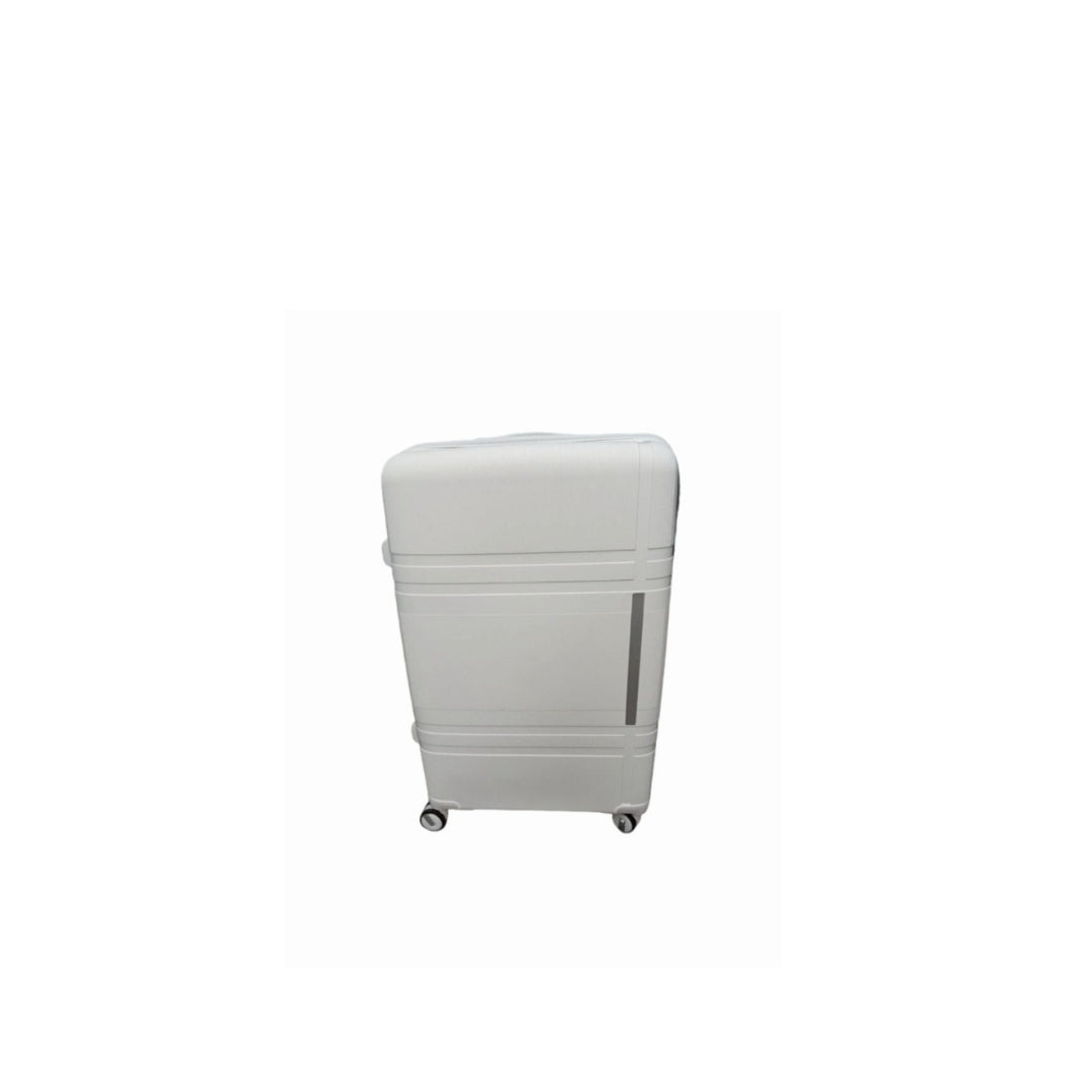 Vayaa 01 White Luggage 20 Inch Small Size : Durable & Secure PP Trolley with 7-Year Warranty