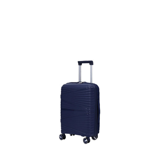 Vayaa 02 Navy Blue Luggage 20 Inch Small Size : Durable & Secure PP Trolley with 7-Year Warranty