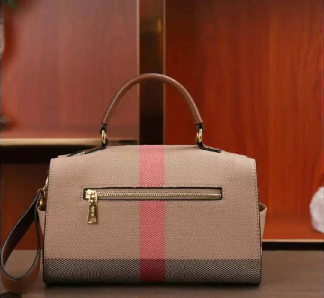 Camel Luxe Vegan Leather Sling Handbag