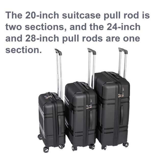 Vayaa 01 Black Luggage Set: Durable & Secure PP Trolley with 7-Year Warranty