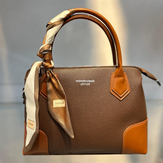 Versatile & Vegan: The Detachable Scarf Handbag Coffee
