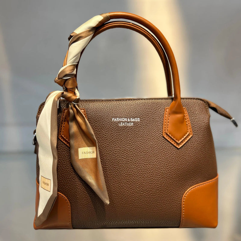 Versatile & Vegan: The Detachable Scarf Handbag Coffee