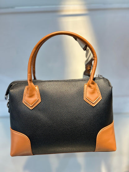 Versatile & Vegan: The Detachable Scarf Handbag Black