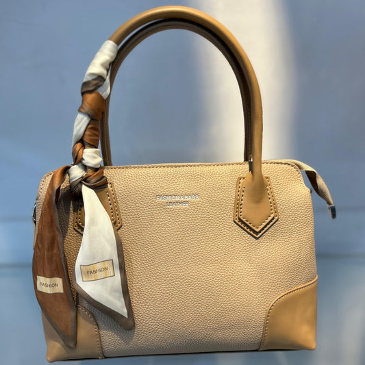 Versatile & Vegan: The Detachable Scarf Handbag Apricot