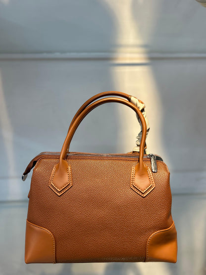 Versatile & Vegan: The Detachable Scarf Handbag Brown