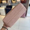 Pink Textured Vegan Leather Sling Bag | Zip Pocket