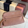 Pink Textured Vegan Leather Sling Bag | Zip Pocket-02
