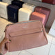 Pink Textured Vegan Leather Sling Bag | Zip Pocket-02 image 1