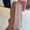 Pink Textured Vegan Leather Sling Bag | Zip Pocket-02