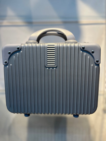 Durable Midnight Silver PP Hard Case Vanity Box | Travel Carry-On 01
