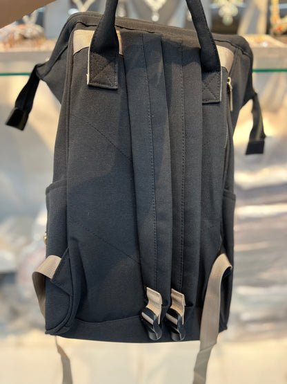 Luxe Imported Satin Water-Resistant Commuter Backpack with Thermal & Smart Storage Black