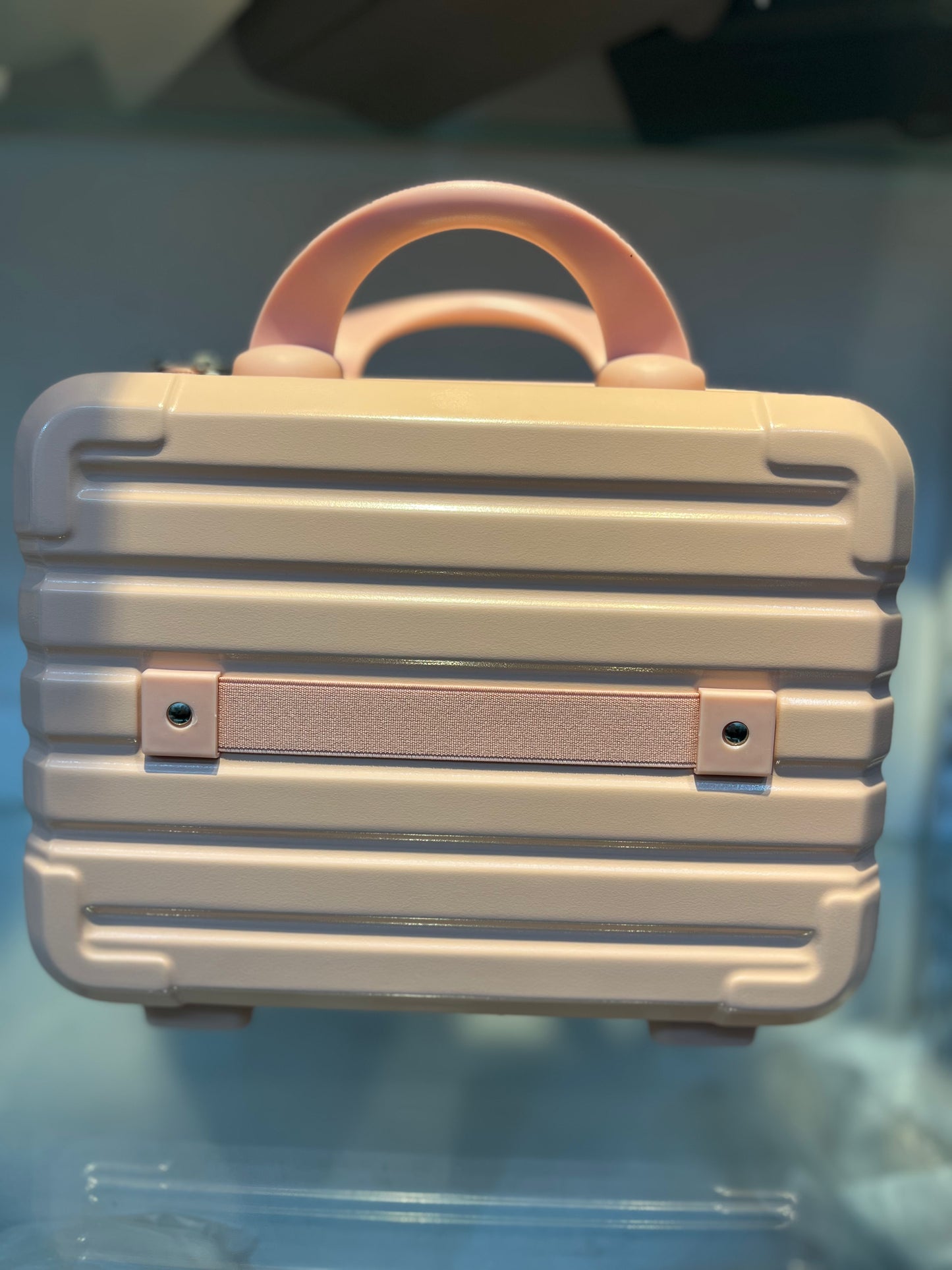Durable Peach PP Hard Case Vanity Box | Travel Carry-On 03