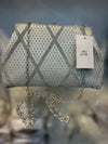The Opulent Beaded Clutch Silver