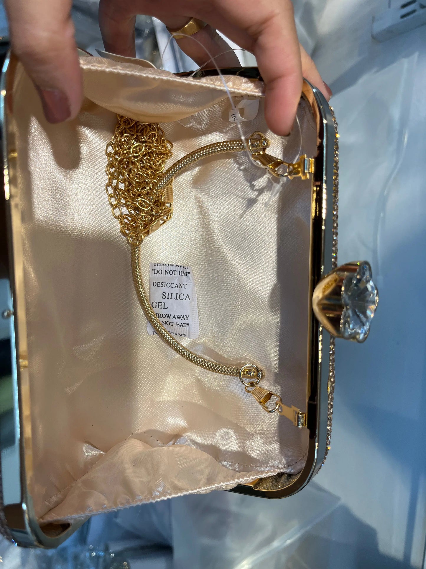 Glam and Shine: The Gold Evening Clutch