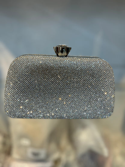 Glam and Shine: The Silver Evening Clutch