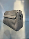 Greay Textured Vegan Leather Sling Bag | Zip Pocket-02