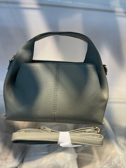 Premium Vegan Leather Olive Green Sling Vanilla Handbag