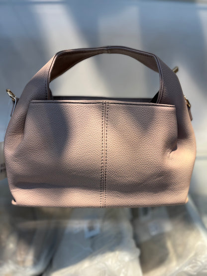 Premium Vegan Leather Pink Sling Vanilla Handbag