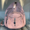 Premium Soft Vegan Leather Chest Bag – Chic Pink Crossbody Sling for Travel & Daily Wear