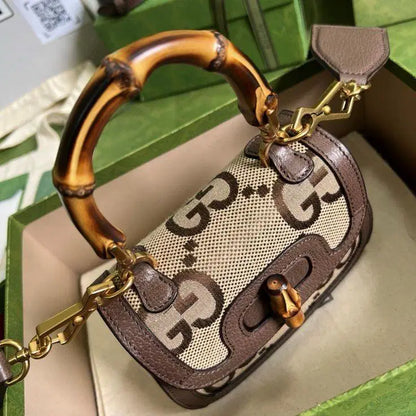 Luxe Heritage Bamboo Top-Handle Sling